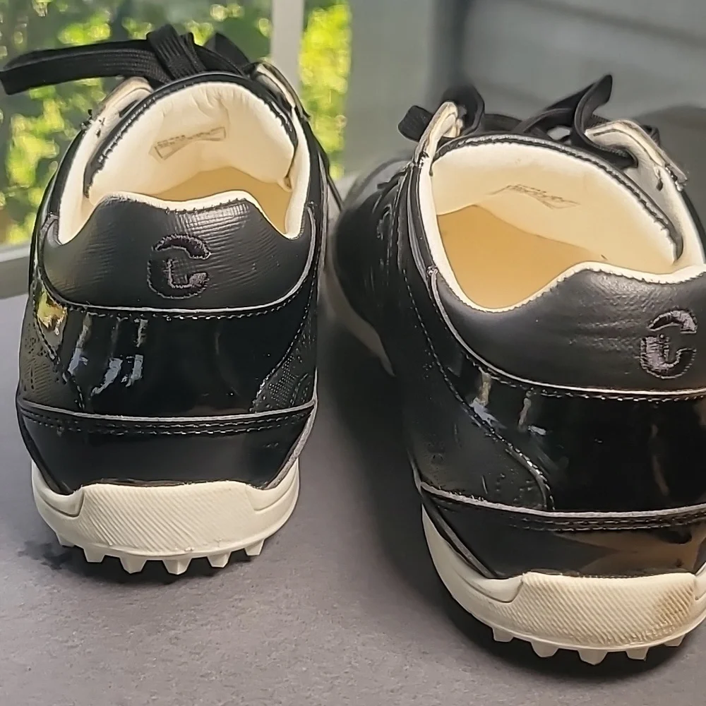 Duca Del Cosma Women's Golf Shoes Size 9 Black Patent Italian Leather - Picture 4 of 13